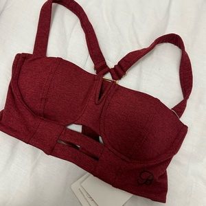 !!SOLD!! Bombshell sportswear buxom sports bra in ruby
